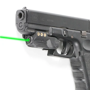 Micro Glock Green Laser LS-L9 FRN lekka Zielony wskaźnik laserowy dla prawdziwego pistoletu pistolet z ładowarką Type-C