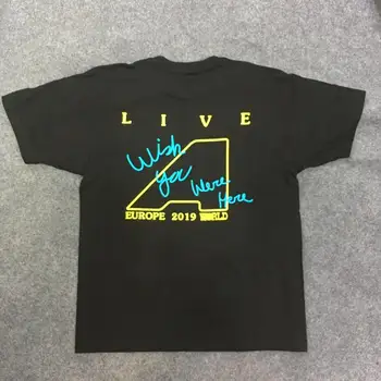 Travis Scott AstroWorld Tour koszulka hip-hop żółta kaczka mężczyźni kobiety 1:1 meble ubrania Kanye Travis Scott top trójniki ASTROWORLD t-shirt