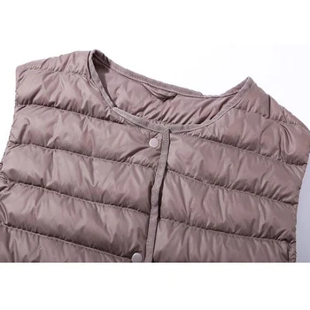 SEDUTMO Winter Plus Size 3XL ultra lekkie Damskie kurtki krótkie kamizelki kaczy puch czarny płaszcz kurtka puchowa cienka kamizelka ED505