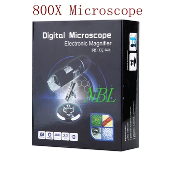 800X HD elektroniczny mikroskop USB 0X-800X cyfrowy endoskop kamera mikroskopy 8*LED CMOS lupa stoisko optyczne lupa