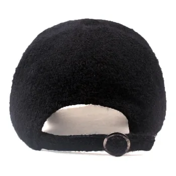 [YARBUU] nowy marka odzieżowa, wysokiej jakości wełniana czapka z daszkiem gęstnieje ciepły czysty kolor casquette hat z Hairball Men Women hats