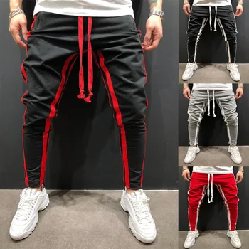 Męski wypoczynek fitness szyć spodnie sportowe pięć kolorów M-xxxl wymiary spodnie dresowe mężczyźni koronki super moda spodnie Męskie