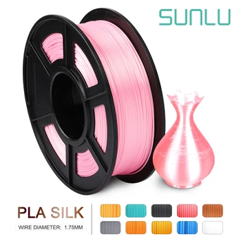 SUNLU PLA SILK 3D Printer Filament SILK Colorful 1kg 2.2 lbs 1.75 mm per roll 3D Printer Filament DIY for 3D printing Napełniania
