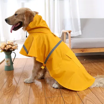Dropshipping Pet Dog wodoodporny płaszcz odblaskowy pokrowiec przeciwdeszczowy ochrony przeciwsłonecznej pies meble odzież kurtka dla psów Materiały