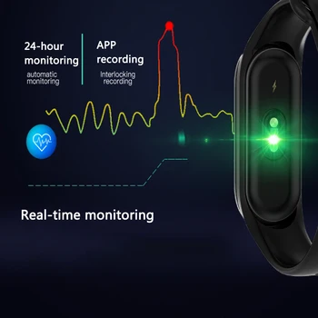 Reloj M4pro Temperatura Ciała Samrtband Man Smart Watch Adroid Ios SmartBracelet Women Fitness Tracker Budzik Smartwach 2020