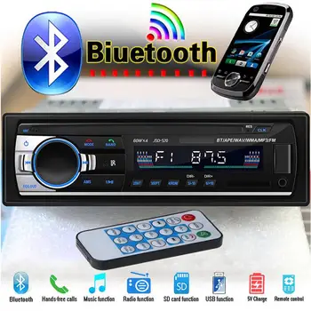 Radio samochodowe Bluetooth stereo odtwarzacz MP3 USB/SD/FM USB MP3 radio odtwarzacz wejście Aux odbiornik głośnomówiący USB dysk flash