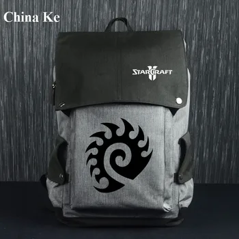 Gra StarCraft Alliance Lion USB plecak torba na zamek Messenger uczeń książka plecak duża torba podróżna chłopcy, mężczyźni, dziewczyny