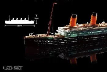 MOHSACADEMY 14220 1/700 Titanic z pełnym led dodatkiem muti-kolorowe części nie ma potrzeby malowania montaż skala modelu okrętowy zestaw