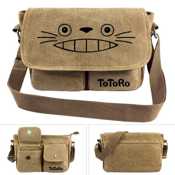 Anime Mój sąsiad Totoro Messenger torba na ramię nastolatki kreskówka Тонари nie Totoro tornistry szkolne, torby damskie torby