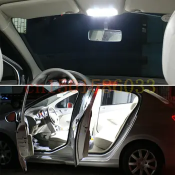 Led wewnętrzne reflektory samochodowe do Hyundai santa fe old room dome map reading foot door lamp error free 9шт