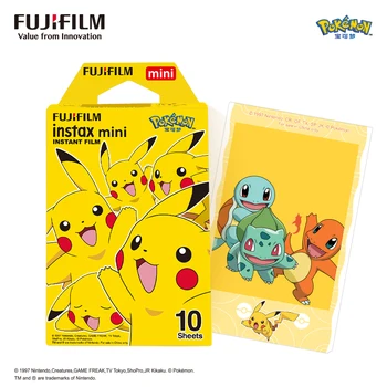 10 arkuszy Fujifilm Pokemon Instant Film do drukarki Fuji Instax Mini 11 7s 8 9 25 50 70 90 & SP-1