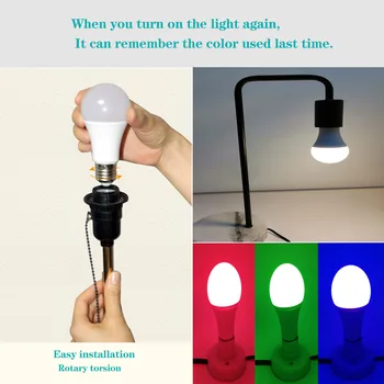 E27 16 zmiana koloru led lampa z promiennikiem IR pilota zdalnego sterowania, RGB 10w (odpowiednik 60w) Dimmable LED do dekoracji wnętrz, sypialnie, imprezy