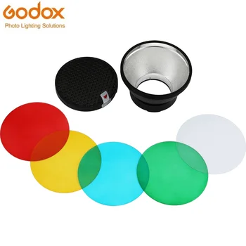 Standardowy reflektor Godox AD-R14 z plastra miodu i 5 kolorowych filtrów i uchwyt na zewnętrznej lampy błyskowej AD300Pro AD400Pro