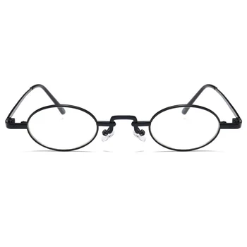 Kachawoo mini owalne okulary optyczne męskie akcesoria metalowa ramka przezroczyste soczewki małe okrągłe okulary ramki dla kobiet retro