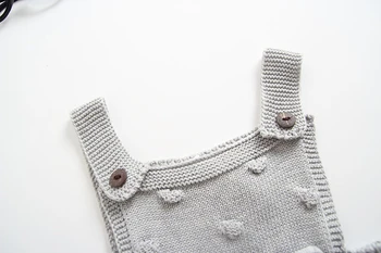 Dzieci z dzianiny kombinezony odzież stałe kombinezon bez rękawów nowonarodzonych chłopców dziewczynek sweter kamizelka Onesies dziecka jednoczęściowy pasek stroje