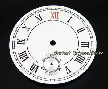 38,9 mm zegarek chronograf zestaw ETA 6498 Mewa 3620 ruch biała tarcza tarcza tarcza