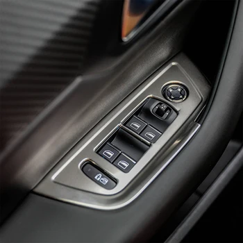 Stylizacja Samochodu Drzwi Wewnętrzne Samochodu Podnośnik Szyby Przełącznik Panelu Pokrywa Wykończenie Cekiny Auto Naklejka Akcesoria Samochodowe Do Peugeot 508 2019 2020