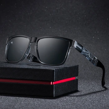 Marka design klasyczne okulary polaryzacyjne czarne światło Mężczyźni Kobiety jazdy kwadratowa ramka okulary męskie UV400 Gafas De Sol 2020