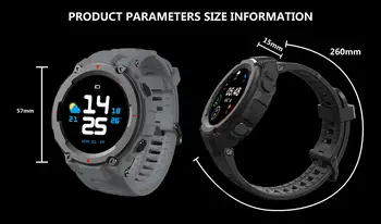 ALLCALL Model 3 Smart Watch wojskowy konstrukcja monitor rytmu serca, ciśnienia krwi widget wyświetlacz sterowanie muzyką zewnętrzne inteligentne zegarki