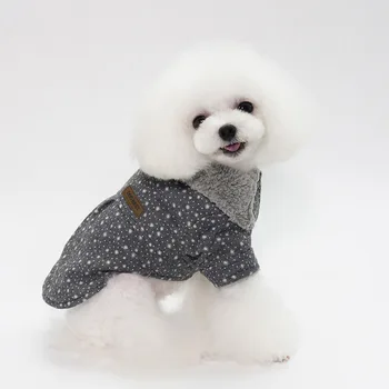 Ciepłe pies kot płaszcz kurtka w grochy Sukienka zwierzę szczeniak bluza zimowa odzież psa płaszcz kurtka zwierzęta Odzież dla chihuahua