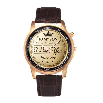 2020 Nowa Miłość Rodzinne Zegarek Unisex Kobiety I Mężczyźni Skórzany Pasek Zegarek Czasu Kwarcowy Zegarek Na Rękę Boże Narodzenie Chronograf Hombre