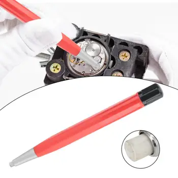 Zegar Usuwanie rdzy szczotka uchwyt-szczotka do usuwania brudu uchwyt zegarek część czysta zadrapanie polerowanie narzędzie do naprawy akcesoria dla zegarmistrza