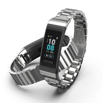 Huawei Band 4 Pro 3 3Pro inteligentny zegarek bransoletka bransoletki wymiana metalu pasek do Huawei 3/3 Pro/4 Pro akcesoria