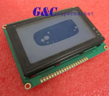 1SZT KS0108 128x64 graficzny wyświetlacz LCD z niebieskim podświetleniem do EasyPIC5