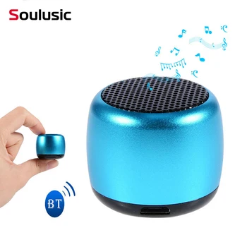 Soulusic BM2 mini Portable Bluetooth subwoofer głośnik metalowy bezprzewodowy stereo TWS głośnik z mikrofonem MP3 telefon odtwarzacz muzyki