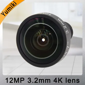 Yumiki 12Megapixel (obiektyw 4K) obiektyw stałoogniskowy M12 3,2 mm 160 stopni dla 4K IP kamery CCTV lub 4K Sport Action DV