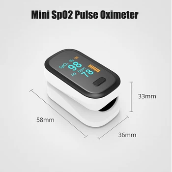 Wyświetlacz OLED Mierzyciele rytmu serca пальчиковый pulsoksymetr Akumulator monitor nasycenia tlenem SPO2 PR Fingertip Clip Monitor