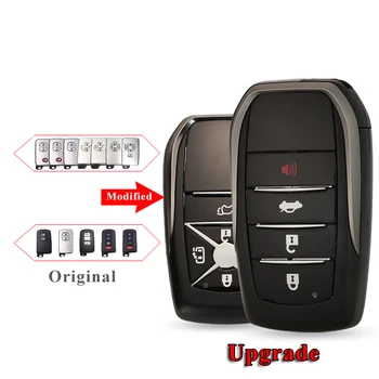 Jinyuqin Upgrade Remote 2/3/4B Car Smart Key Shell dla Toyota Camry Crown Avalon 4Runner Land Cruiser Prius RAV4 Venza FOB Case