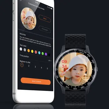 H30 Smart Watch może ustawić pokrętło, aby wyłączyć ekran i zapisać jasny zapis tracker rytmu serca krwi dla telefonu z systemem IOS