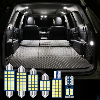 Dla Hyundai Sonata YF 2011 2012 2013 5x Kit Error Free 12 v żarówka led wnętrze samochodu klosz lampki do czytania bagażnik światło akcesoria