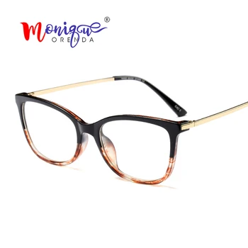 Vintage, kwadratowe okulary Kobiety mężczyźni okulary optyczne dla krótkowzroczności oprawki do okularów retro Przezroczysta oprawa dla punktów oculos de grau