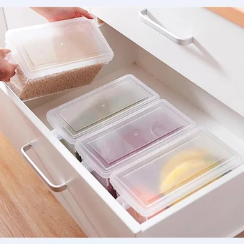Kuchnia przezroczysty PP pudełko do przechowywania ziarna fasoli przechowywania zawierają szczelnym domu organizator żywności pojemnik lodówka pudełka do przechowywania