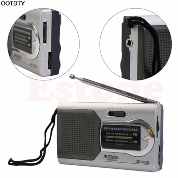 Slim AM/FM Radio Mini Radio Antenna World Receiver Speaker News Listen #L060# new hot