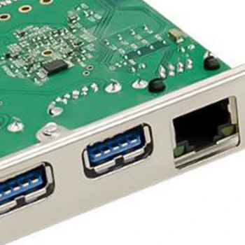 4 porty PCIe USB 3.0 karta rozszerzenia RJ45 Gigabit Ethernet adapter karty AX88179 LAN konwerter mapy VL805 5 Gb / s