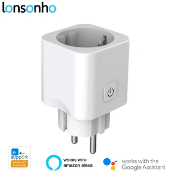 Lonsonho eWeLink Wifi Smart Plug Smart Socket EU Plug Outlet działa z Alexa Google Home Mini Smart Home Automation