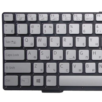 Rosyjska klawiatura laptopa PL Sony VAIO SVE-13 SVE13 SVS-13 SVS13 kolor srebrny