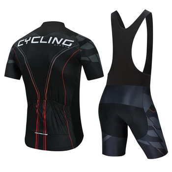 2021 NEW TELEYI Pro Team summer cycling Jersey set Bicycle Clothing Oddychającym Men Short Sleeve shirt Bike bib shorts 5D Gel pad
