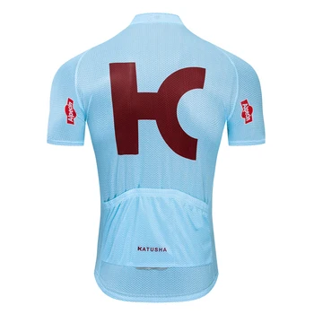2019 KATUSHA ALPECIN niebieski czerwony męski tylko jazda na Rowerze Jersey z długim rękawem rower odzież szybkoschnące jazda na rowerze Ropa Ciclismo