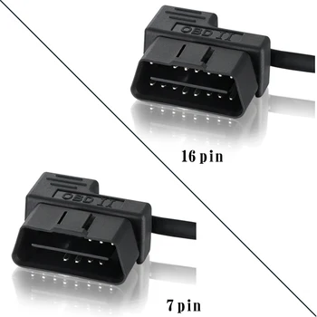 16 Pin HUD Wire Cable Head Up Display OBD Cable Switch Auto Car Wire With Switch USB-OBD2 Mini Cable