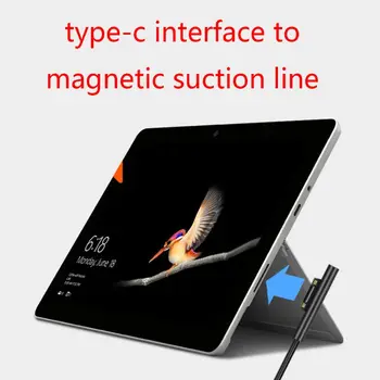 Typ C zasilanie ładowarka zasilacz 15V 3A PD szybkie kabel zasilający do Microsoft Surface Pro 3 4 5 6 GO 0.5/1/1.5/2M