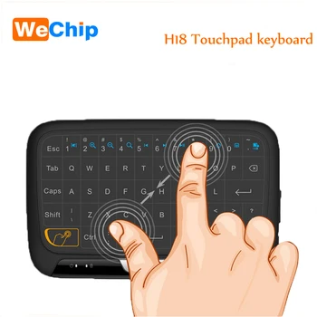 H18 MINI Keyboard 2.4 GHZ Wireless Full Touchpad Gaming Controller Air Mouse for Smart tv, Android TV Box PC Work with X96 MINI