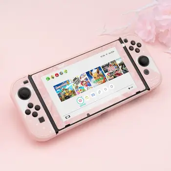 Dla Nintendo Switch NS Joy-Con Controller Case cover cute PC Protective Case Cover Shell Set Console Switch Accessories