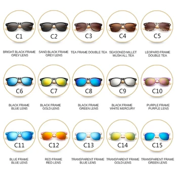 SIMPRECT bambusowe, drewniane okulary Kobiety/mężczyźni 2021 lustro retro kwadratowe okulary vintage, markowe okulary przeciwsłoneczne dla mężczyzn UV400