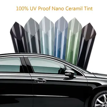 SUNICE 80X300CM Car Window Tint Tinting Film Building Window Film 5% 35% 65% 70% Transmission Nano Tint Summer UV Protector