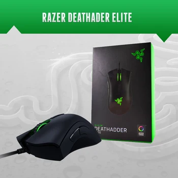 Razer Deathadder Elite Gaming Mouse, 16000 DPI, Synapse 3.0, nowość na magazynie, szybka wysyłka