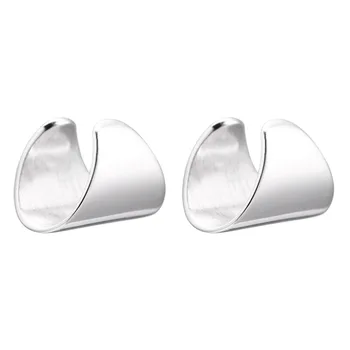 Кинель srebra próby 925 szerokość powierzchni ucha klip kolczyki dla kobiet francuska moda minimalistyczny biżuteria 2021 nowy